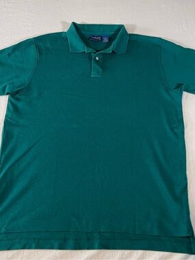 Cambridge Classics Vintage Mervyns Teal Polo Shirt with Two-Button Placket